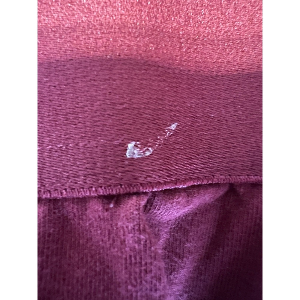 Adidas Women's Red Leggings Size L 16-18 3 Stripe Athletic Pants - Picture 4 of 7